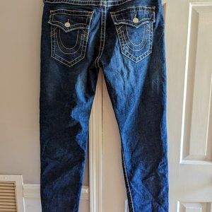 True Religion Rocco Pocket Flap Big T Stitch Relaxed Skinny 34 x 32